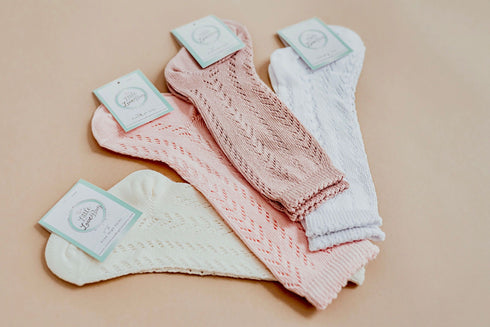 llb-lace-knee-high-socks Shoes & Accessories